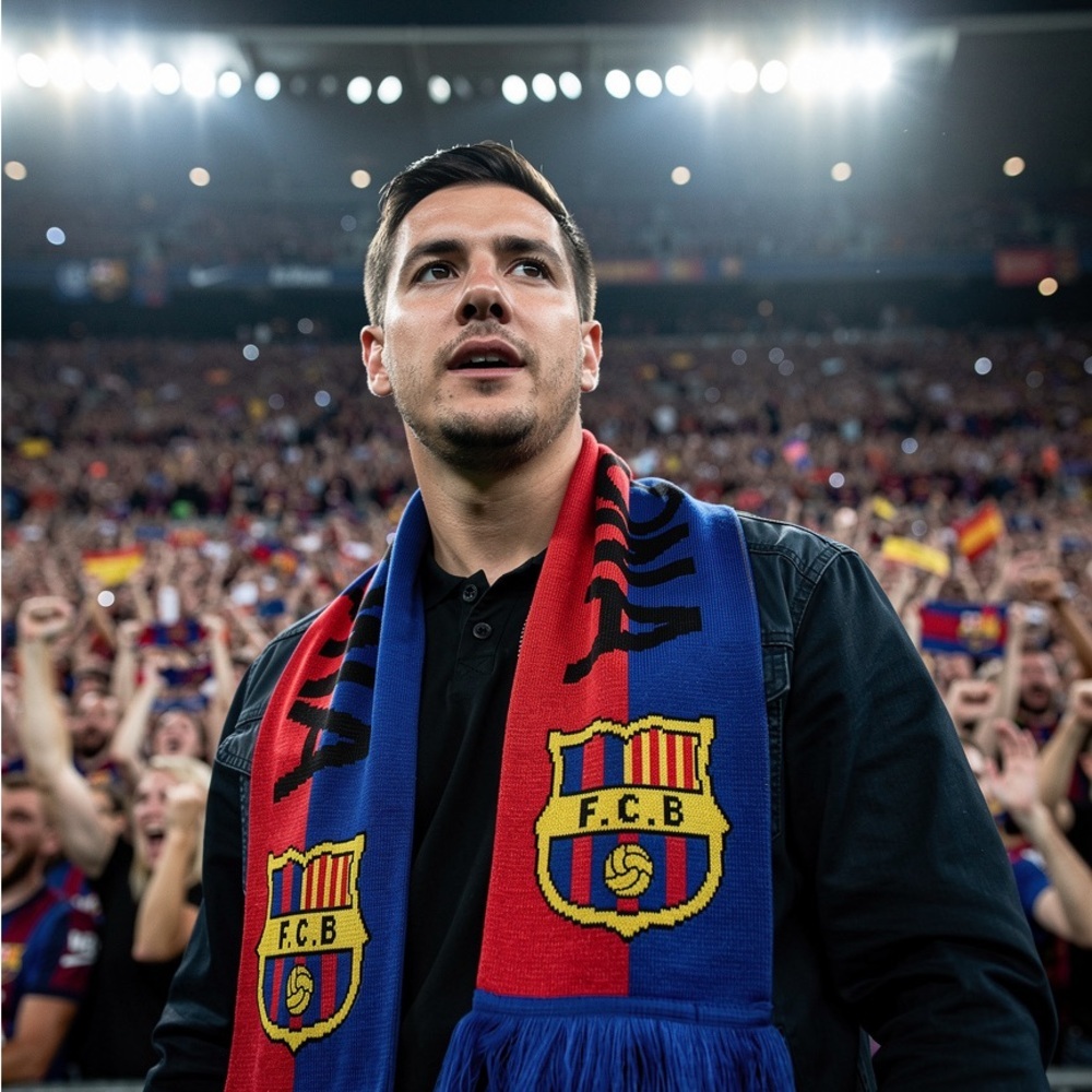 FC Barcelona Scarf with Emblem